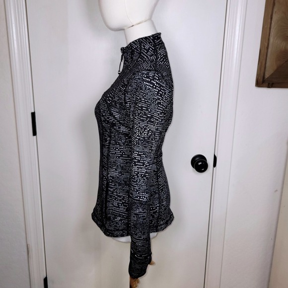 Lululemon Define Jacket Luxtreme Digital Rain Jacquard Black White Size 4 - Picture 7 of 13